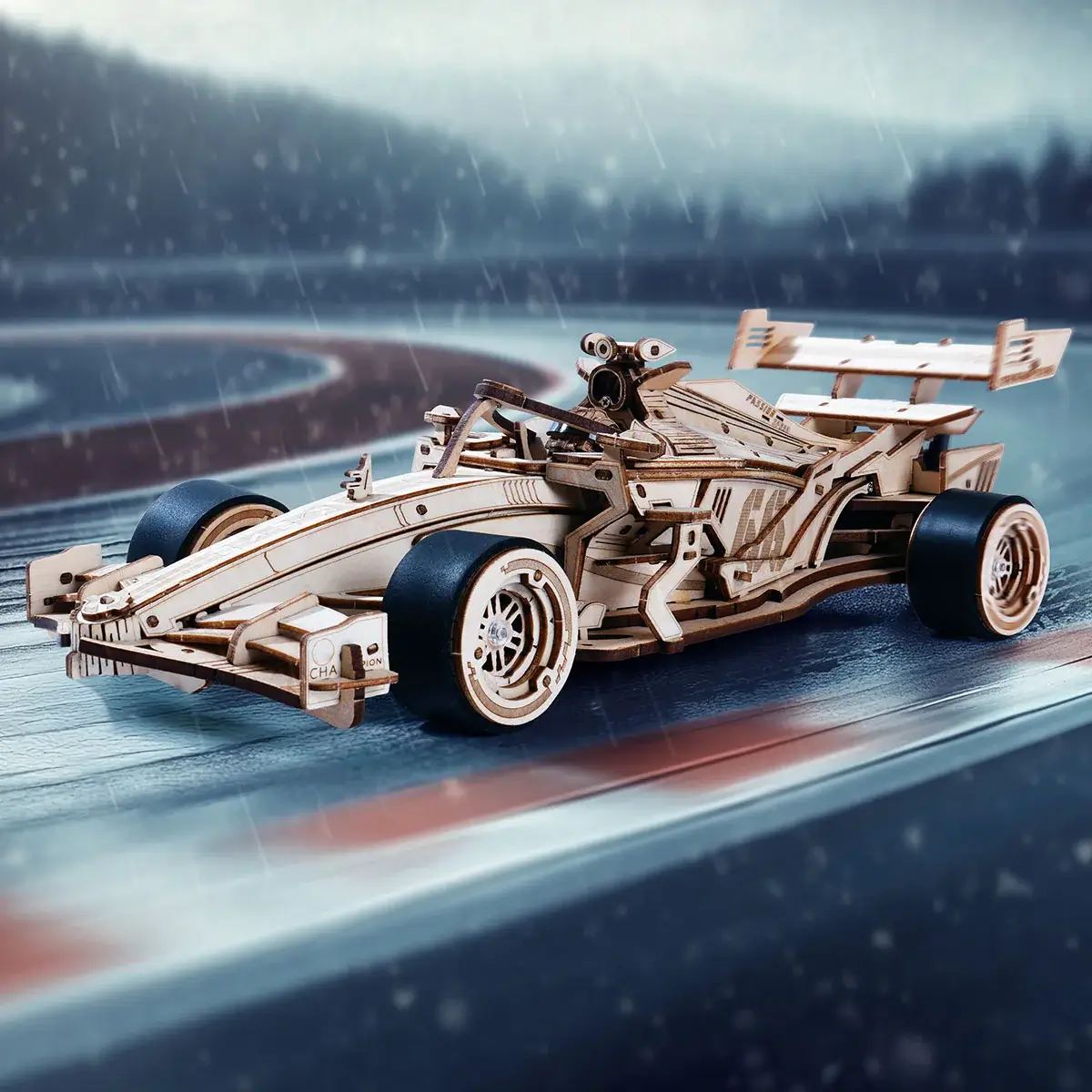 Masina de jucarie - Puzzle 3D Lemn - Formula 1
