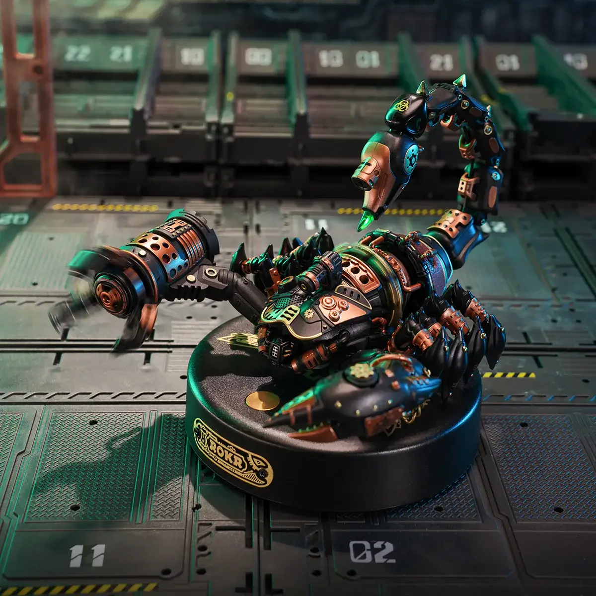 Scorpionul Imparat - Puzzle 3D Mecanic din Metal si Plastic - 123 Piese - Cadouri Pentru Colegi