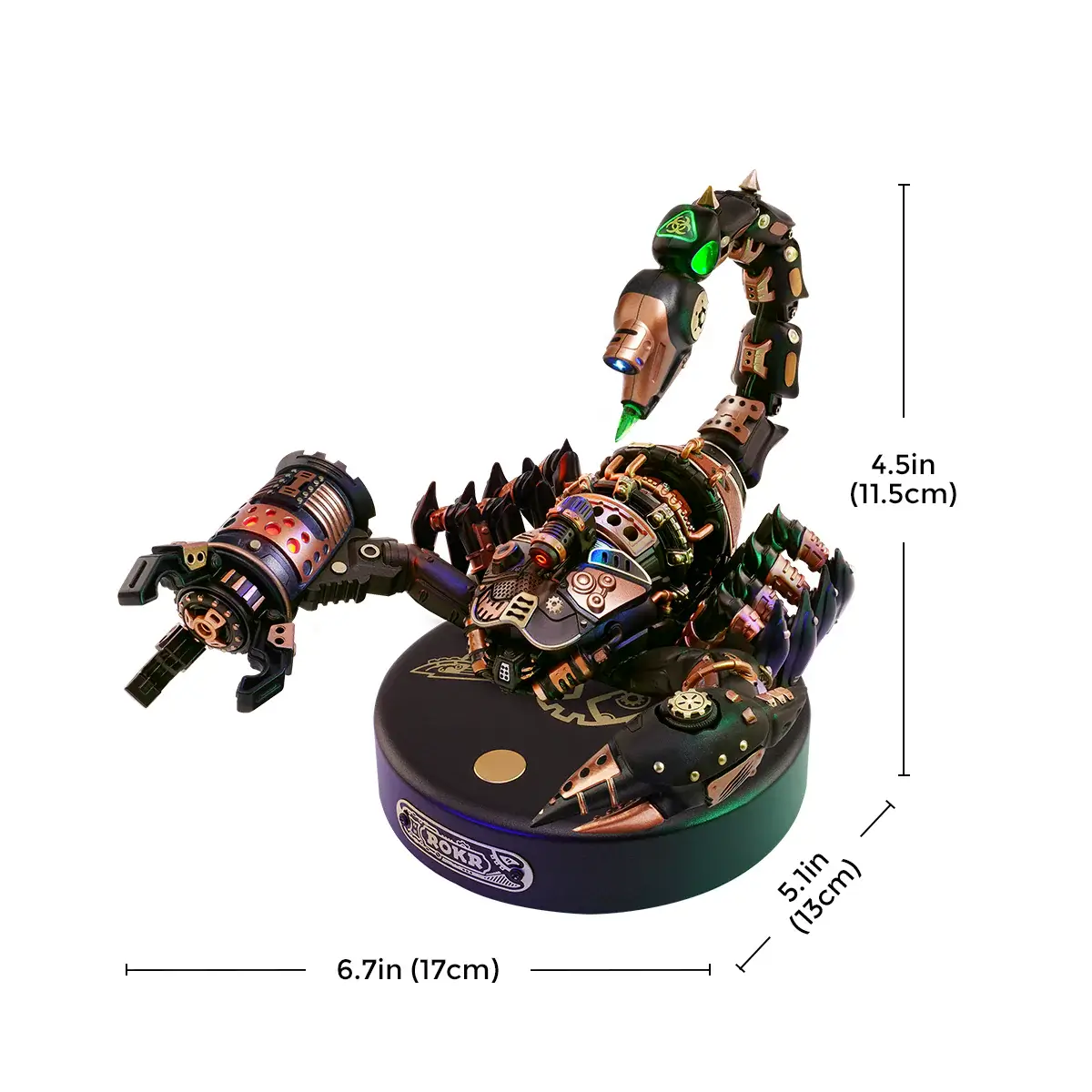 Scorpionul Imparat - Puzzle 3D Mecanic din Metal si Plastic - 123 Piese - Cadouri Pentru Tati